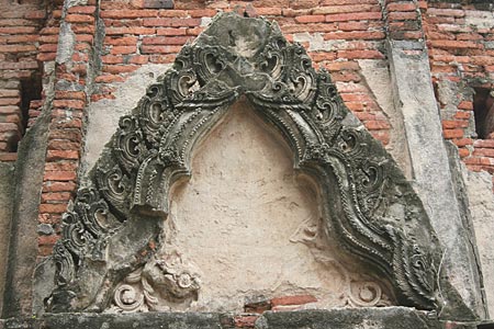 Pediment, Wat Chai Wattanaram, Ayutthaya