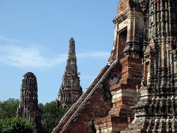 Chedis at Wat Chai Wattanaram