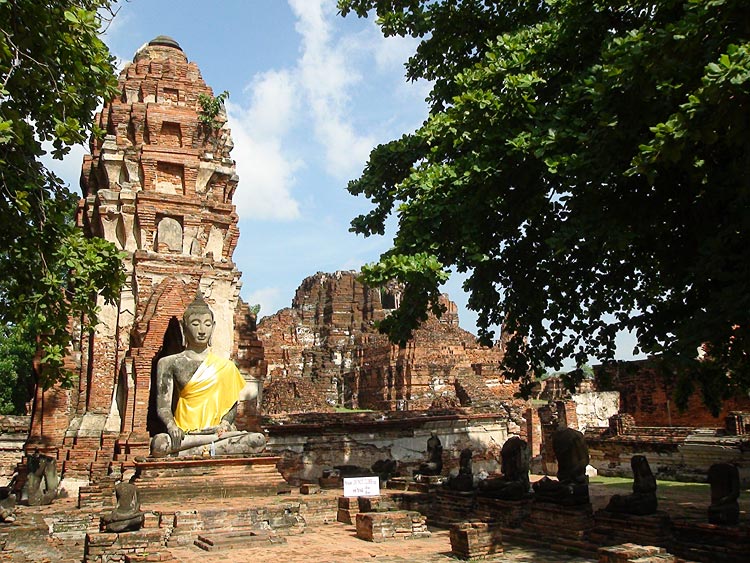 Buddha Image at Wat Mahathat, Ayutthaya