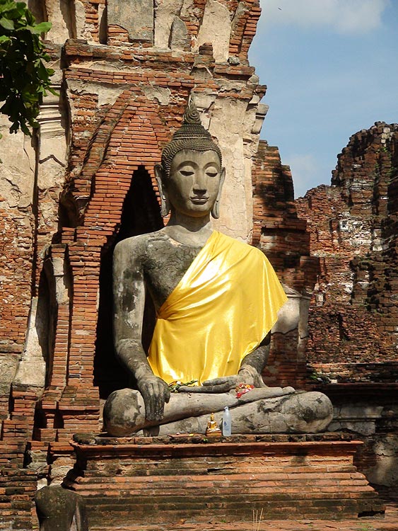 Close-up of Buddha Image at Wat Mahathat