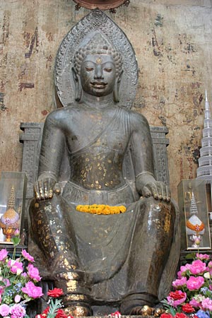 Dvaravati style Buddha Image at Wat Na Phramen, Ayutthaya