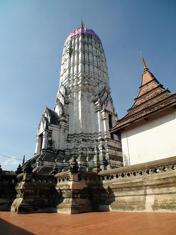 The main prang at Wat Phutthaisawan, likely dating at least from the 14th century A.D.